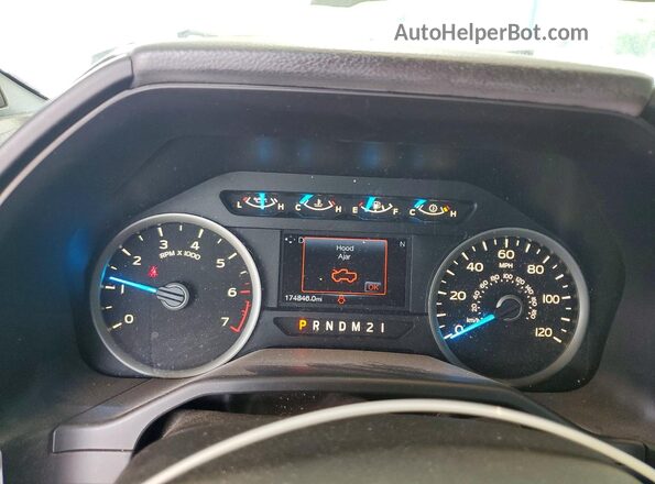 1FTEW1CF4HFA18648 2017 FORD F150 White Widok zestawu wskaźników