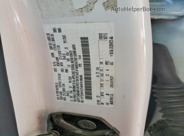 1FTEW1CF4HFA18648 2017 FORD F150 White Widok komory silnika