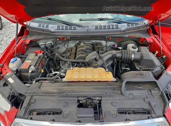 1FTEW1CF6GFA17452 2016 FORD F150 Red Widok wnętrza z tyłu