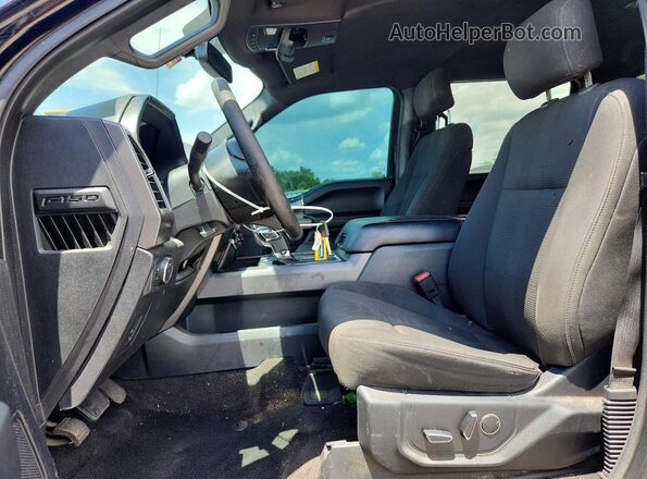 1FTEW1CF7HKE45538 2017 FORD F150 Black Vista interior delantera