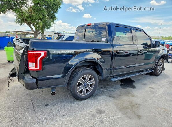 1FTEW1CF7HKE45538 2017 FORD F150 Black Trasero derecho