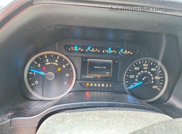 1FTEW1CF7HKE45538 2017 FORD F150 Black Vista del cuadro de instrumentos