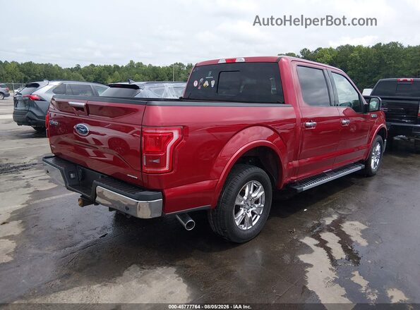 1FTEW1CF8GFA35225 2016 FORD F150 Red Հետևի աջ