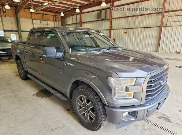 1FTEW1CF8HFA09905 2017 FORD F150 Gray Передня права чверть
