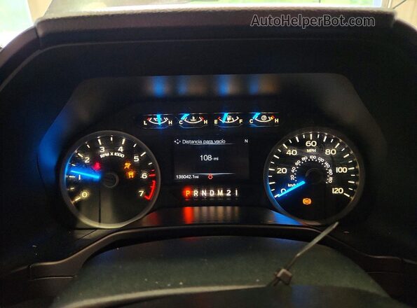 1FTEW1CF8HFA09905 2017 FORD F150 Gray Вид щитка приладів