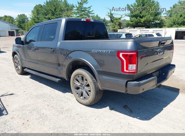 1FTEW1CF8HFB54538 2017 FORD F150 Gray Trasero izquierdo
