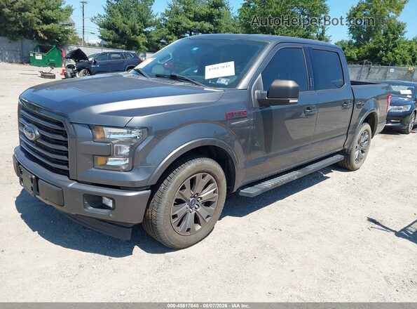 1FTEW1CF8HFB54538 2017 FORD F150 Gray Vista tres cuartos delantera izquierda