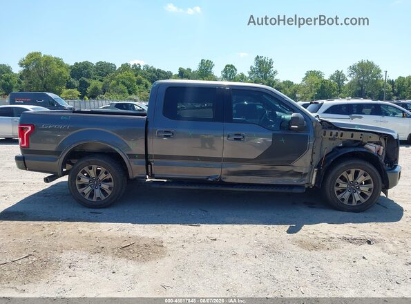 1FTEW1CF8HFB54538 2017 FORD F150 Gray Vista interior trasera