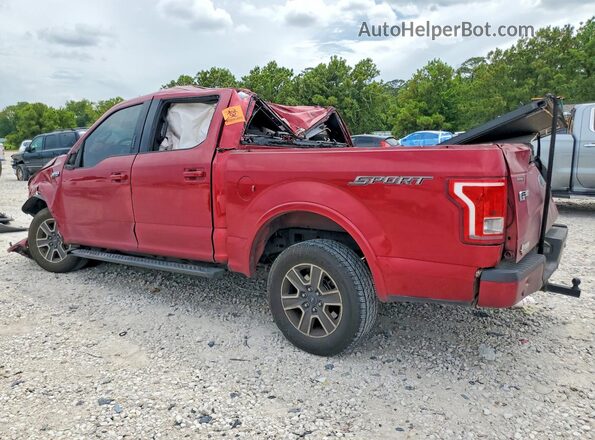 1FTEW1CF8HKC23221 2017 FORD F150 Красный Задняя левая четверть