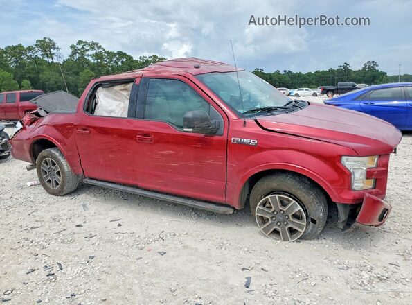 1FTEW1CF8HKC23221 2017 FORD F150 Красный Передняя правая четверть