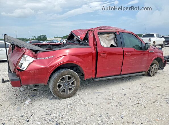 1FTEW1CF8HKC23221 2017 FORD F150 Красный Задняя правая четверть