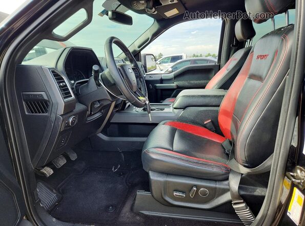 1FTEW1CF9HKC28069 2017 FORD F150 Black წინა სალონის ხედი
