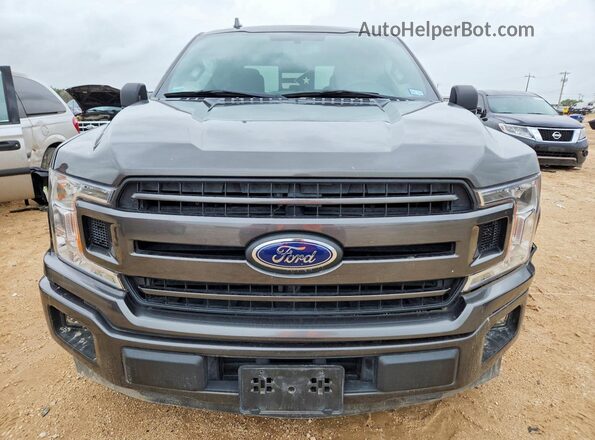 1FTEW1CG0JKC49889 2018 FORD F150 Gray წინა ხედი