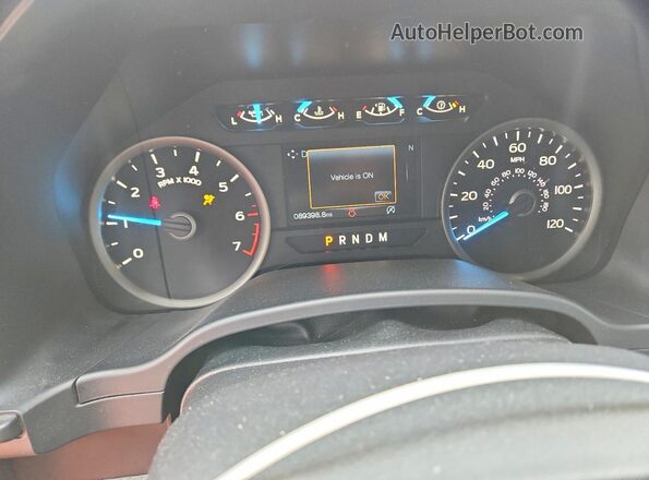 1FTEW1CG0JKC49889 2018 FORD F150 Gray ხელსაწყოთა პანელის ხედი
