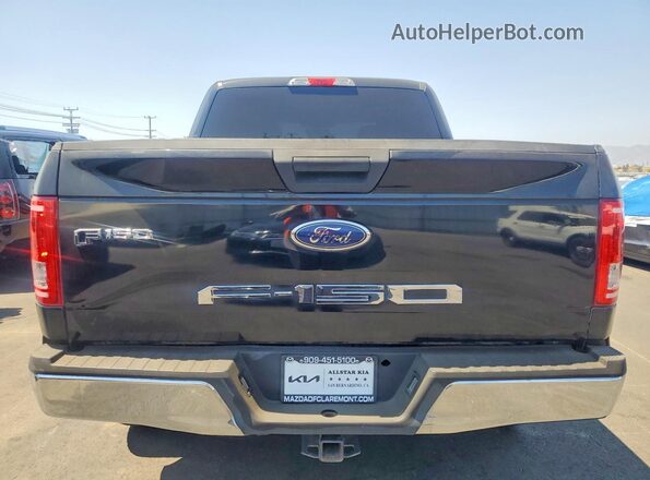 1FTEW1CG3HFA12378 2017 FORD F150 Black Rear view
