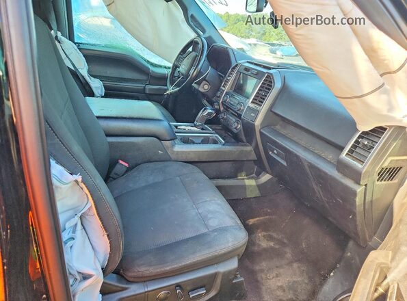 1FTEW1CG3HKC27279 2017 FORD F150 Black წინა სალონის ხედი