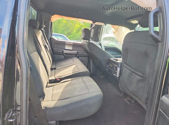 1FTEW1CG3HKC27279 2017 FORD F150 Black უკანა სავარძლების ხედი