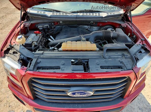 1FTEW1CG4GFA51656 2016 FORD F150 Red Вид задньої частини салону