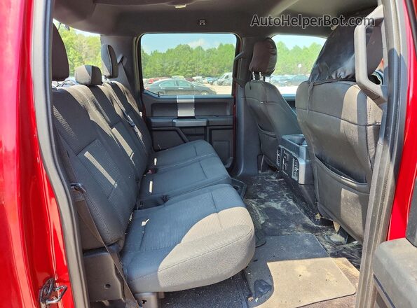1FTEW1CG4GFA51656 2016 FORD F150 Red Вид задніх сидінь