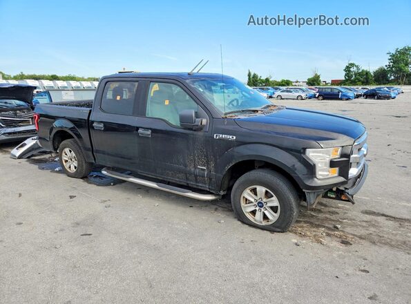 1FTEW1CG4HKD00594 2017 FORD F150 Black Widok z przodu