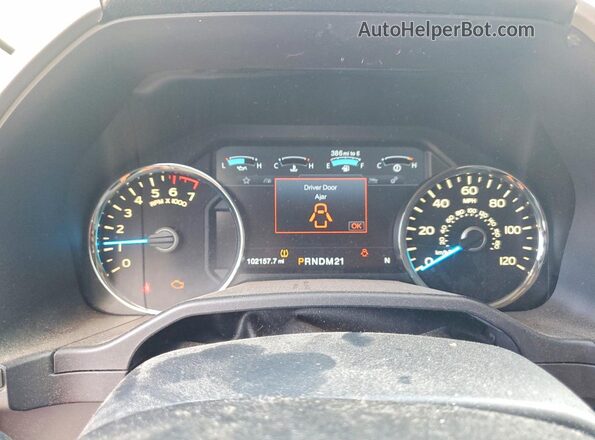 1FTEW1CG5GFC27159 2016 FORD F150 Black Вид щитка приладів
