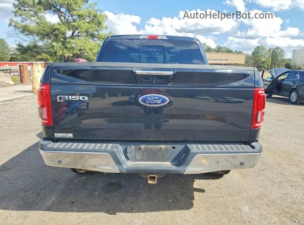 1FTEW1CG5GFC27159 2016 FORD F150 Black Вид ззаду