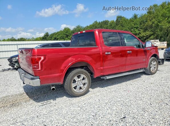 1FTEW1CG6GKE43545 2016 FORD F150 Red Trasero derecho