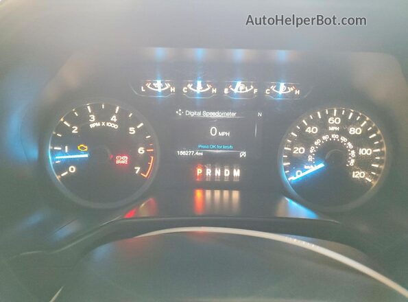 1FTEW1CG6HKC74385 2017 FORD F150 Black Instrument cluster view