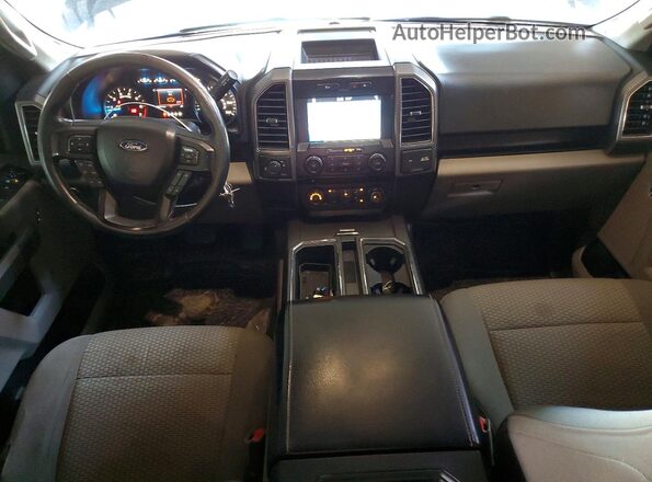 1FTEW1CG6HKC74385 2017 FORD F150 Black Dashboard view