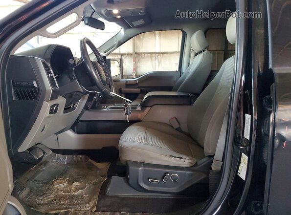 1FTEW1CG6HKC74385 2017 FORD F150 Black Front interior view