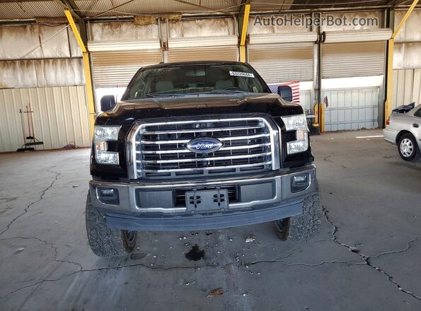 1FTEW1CG6HKC74385 2017 FORD F150 Black Front view