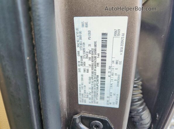 1FTEW1CG6JFC38758 2018 FORD F150 Gray ძრავის განყოფილების ხედი