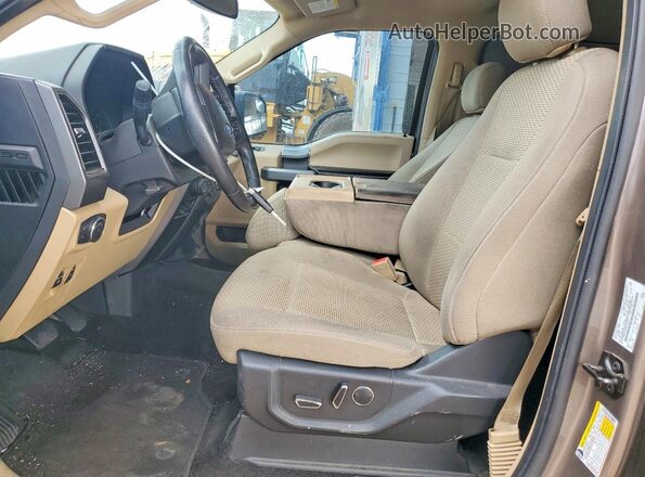 1FTEW1CG6JKC96019 2018 FORD F150 Tan Vista interior delantera