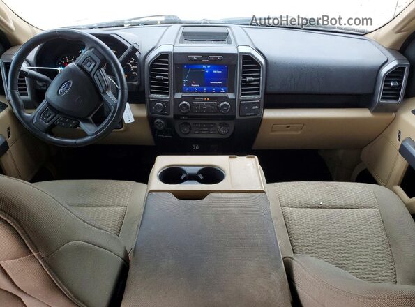 1FTEW1CG6JKC96019 2018 FORD F150 Tan Vista del salpicadero
