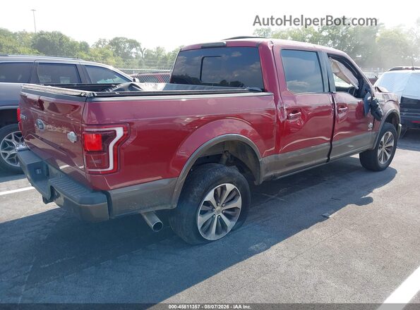 1FTEW1CG7GFD13251 2016 FORD F150 Maroon უკანა მარჯვენა
