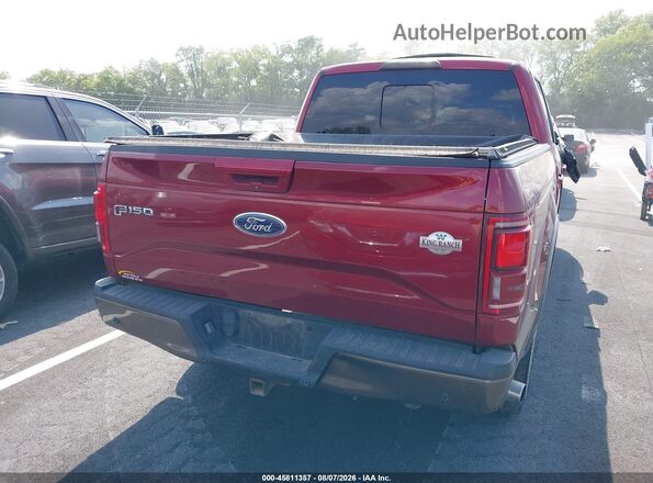 1FTEW1CG7GFD13251 2016 FORD F150 Maroon 