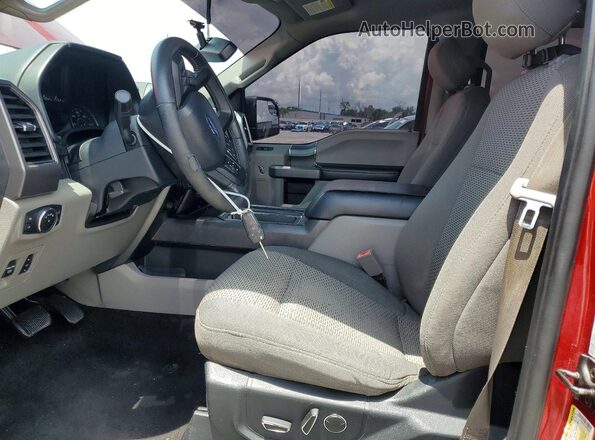 1FTEW1CG7JFE39200 2018 FORD F150 Red Front interior view