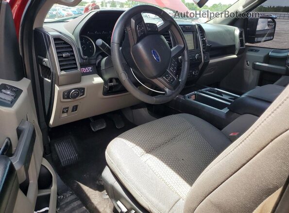 1FTEW1CG7JFE39200 2018 FORD F150 Red Dashboard view