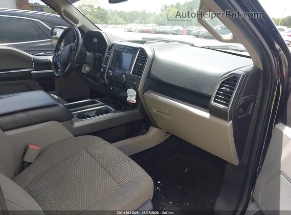1FTEW1CG8GFC71429 2016 FORD F150 Черный Вид салона спереди