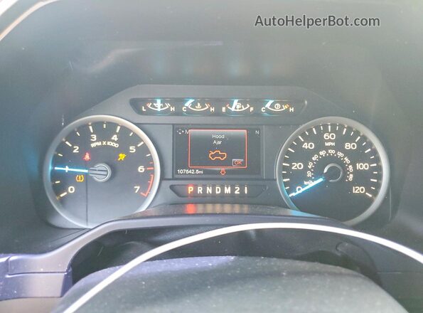 1FTEW1CGXGKE96023 2016 FORD F150 Black Instrument cluster view
