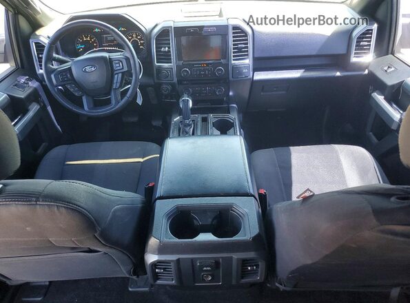 1FTEW1CGXGKE96023 2016 FORD F150 Black Dashboard view