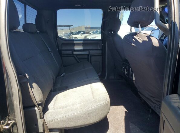 1FTEW1CGXGKE96023 2016 FORD F150 Black Rear seats view