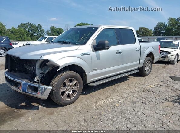 1FTEW1CP0GFB19712 2016 FORD F150 Silver Առջևի ձախ երեք քառորդ տեսարան