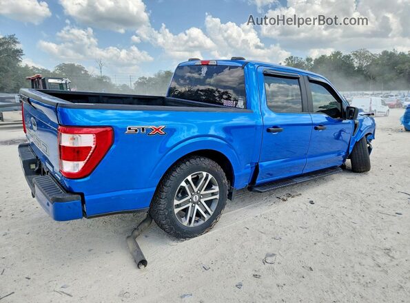 1FTEW1CP0MFC21197 2021 FORD F150 Blue Հետևի աջ