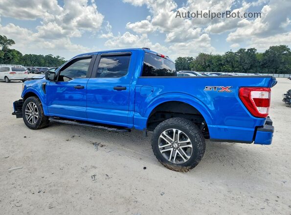 1FTEW1CP0MFC21197 2021 FORD F150 Blue Հետևի ձախ