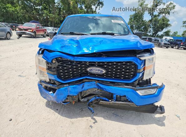 1FTEW1CP0MFC21197 2021 FORD F150 Blue Դիմացի տեսք
