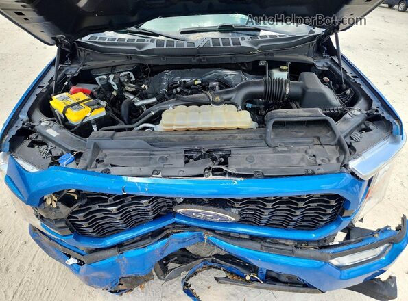 1FTEW1CP0MFC21197 2021 FORD F150 Blue Սալոնի հետևի տեսք
