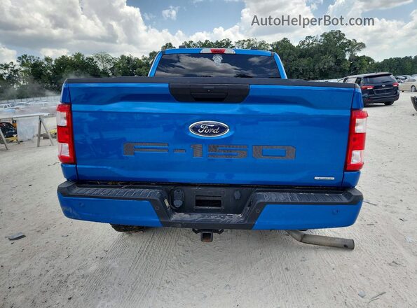 1FTEW1CP0MFC21197 2021 FORD F150 Blue Հետևի տեսք