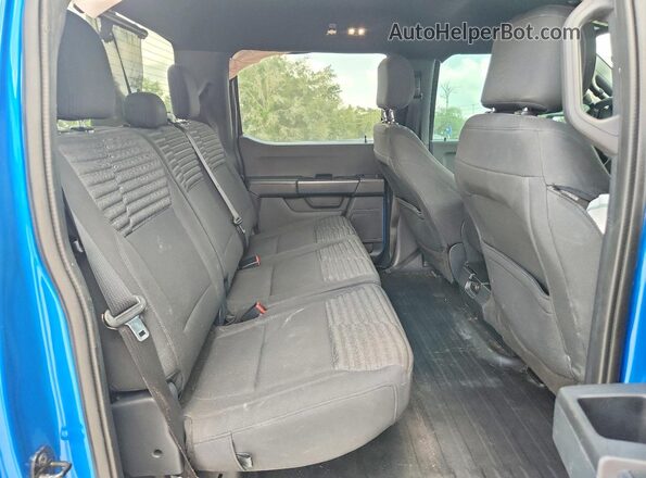 1FTEW1CP0MFC21197 2021 FORD F150 Blue Հետևի նստատեղերի տեսք