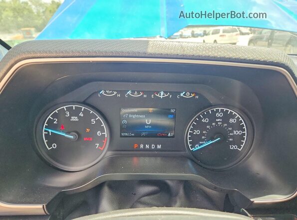 1FTEW1CP0MFC21197 2021 FORD F150 Blue Սարքավորումների վահանակի տեսք